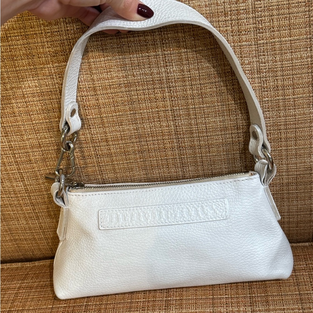 Burberry White Leather Shoulder Bag